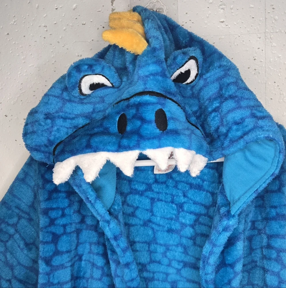 Cat & Jack Blue Dinosaur Kids Pajama Robe